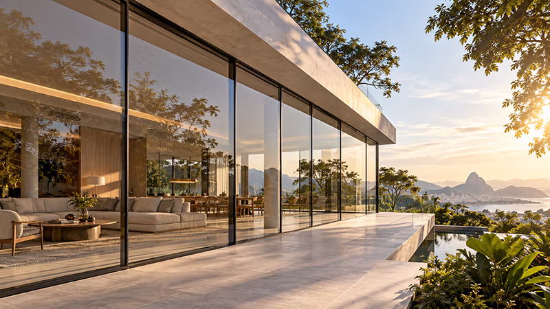 Vidro solar em arquitetura contemporânea